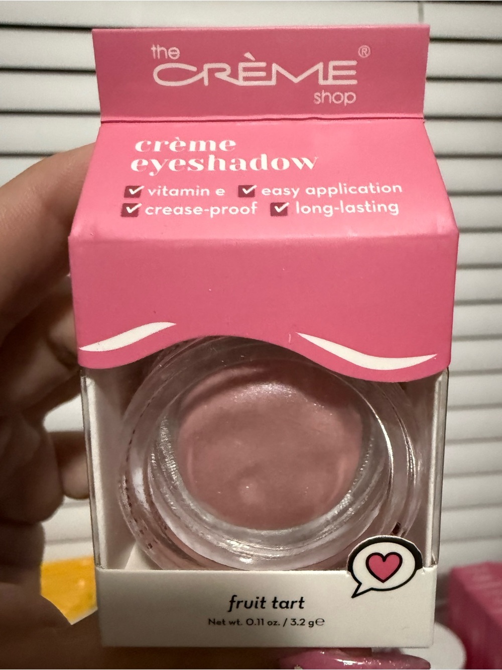 The Crème Shop Fruit Tart Crème Eyeshadow - Soft Pink - Picture 4 of 7